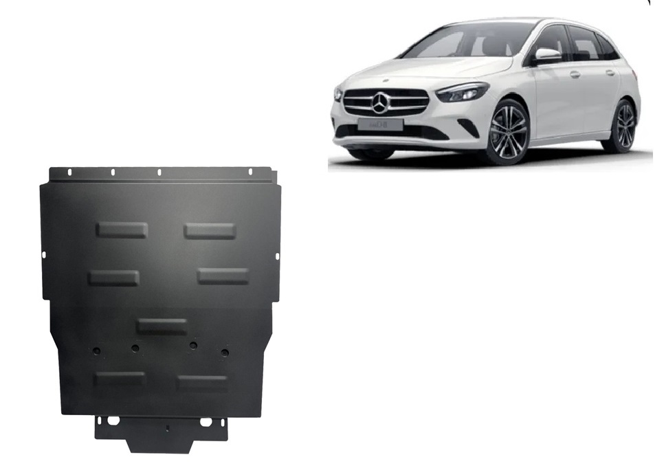 SHAOHAO Compatibile con Mercedes Classe B W247 2020-2025 parasole auto protezione solare parabrezza pieghevole protezione UV parasole tessuto