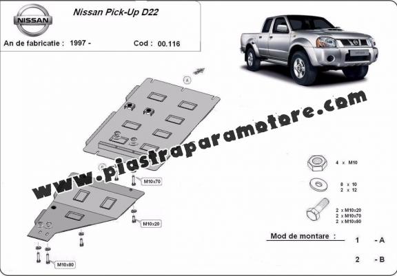 Protezione di acciaio per il cambio Nissan Pick Up