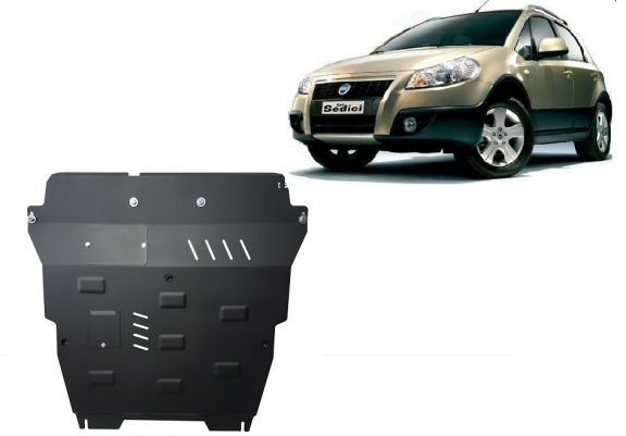 Piastra paramotore di acciaio Fiat Sedici