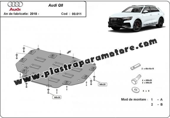 Protezione di acciaio per il cambio Audi Q8