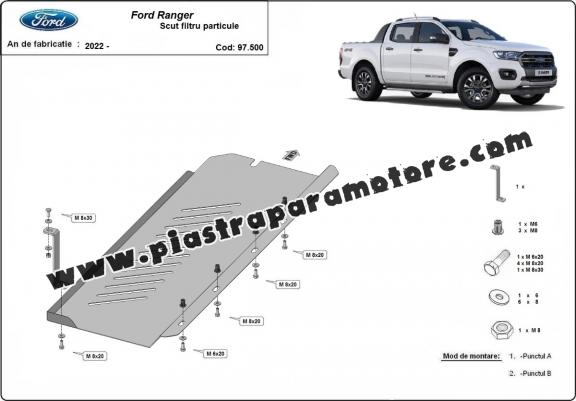 Protezione di acciaio per DPF Ford Ranger