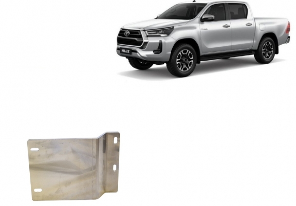 Protezione di alluminio per sensori DPF Toyota Hilux 