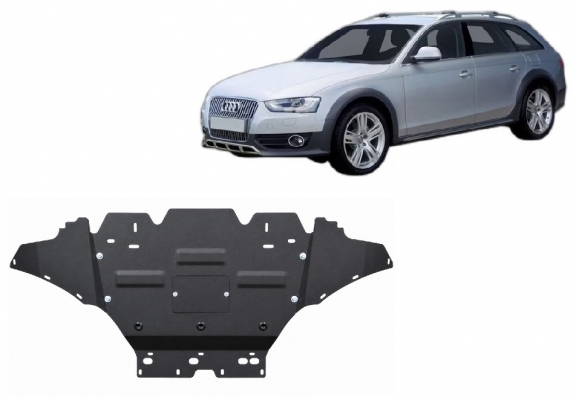 Piastra paramotore di acciaio Audi A4 B8 All Road, diesel