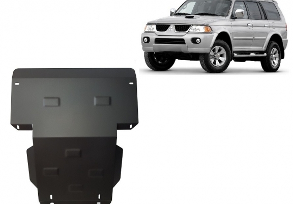 Piastra paramotore di acciaio Mitsubishi Pajero Sport 1