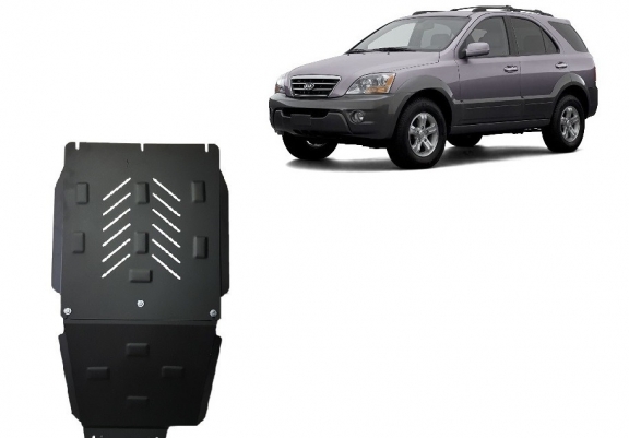 Protezione di acciaio per la differenziale e il cambio Kia Sorento