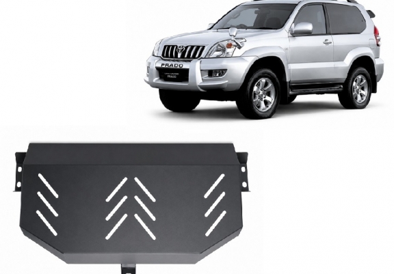 Protezione di acciaio per il serbatoio Toyota Land Cruiser J120 - solo per modello 3 porte 