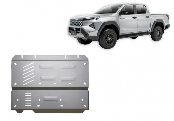 Protezione di alluminio per il differenziale Toyota Hilux