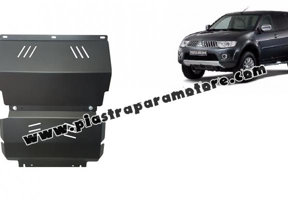 Piastra paramotore di acciaio Mitsubishi Pajero Sport 2