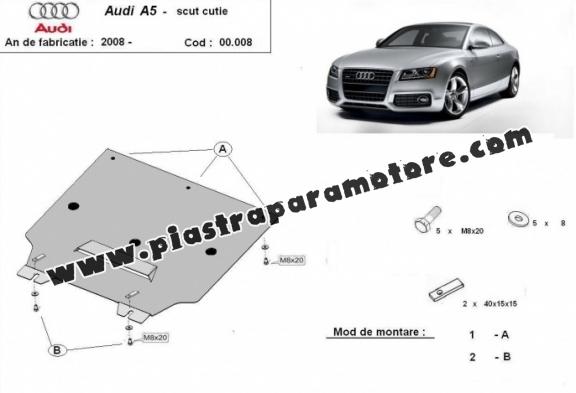 Protezione di acciaio per il cambio Audi A5