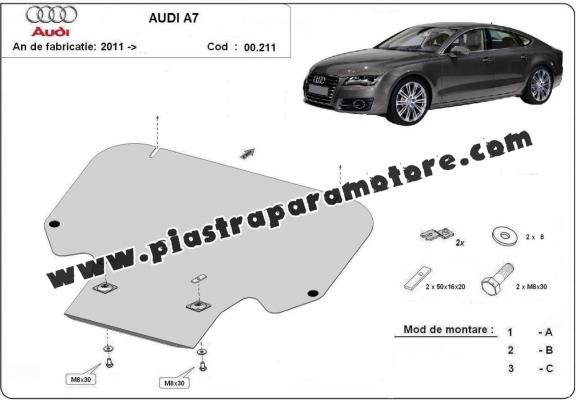 Protezione di acciaio per il cambio Audi A7