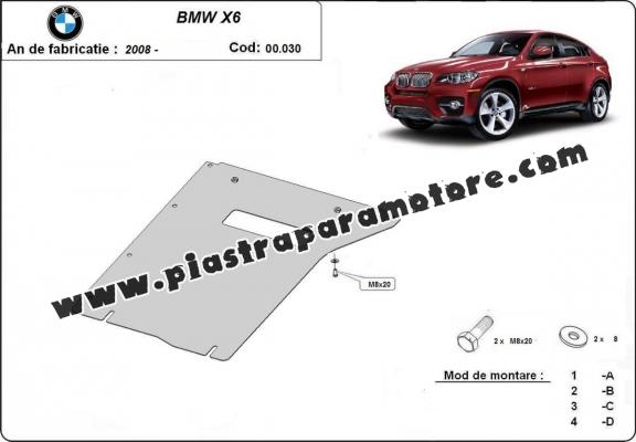 Protezione di acciaio per il cambio BMW X6