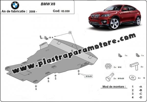 Piastra paramotore di acciaio BMW X6