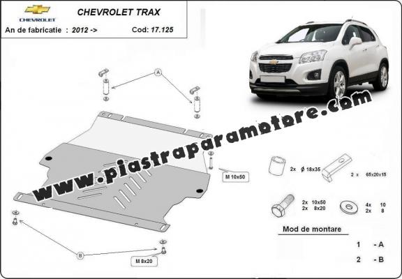 Piastra paramotore di acciaio Chevrolet Trax