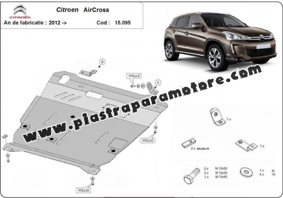 Piastra paramotore di acciaio Citroen Aircross