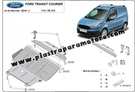 Piastra paramotore di acciaio Ford Transit Courier