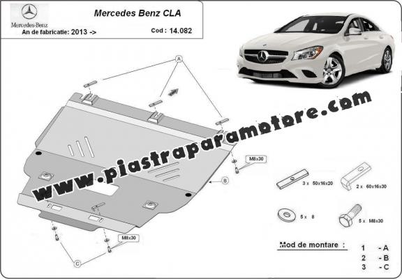 Piastra paramotore di acciaio Mercedes CLA X117