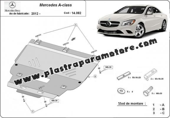 Piastra paramotore di acciaio Mercedes A-Class W176