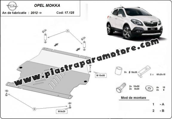 Piastra paramotore di acciaio Opel Mokka