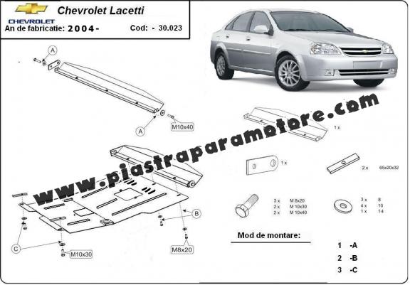 Piastra paramotore di acciaio Chevrolet Lacetti / Nubira