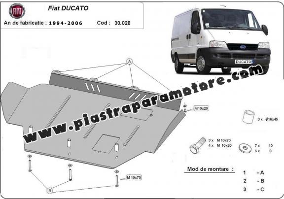 Piastra paramotore di acciaio Fiat Ducato