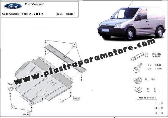 Piastra paramotore di acciaio Ford Transit Connect