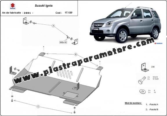 Piastra paramotore di acciaio Suzuki Ignis