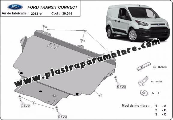 Piastra paramotore di acciaio Ford Transit Connect