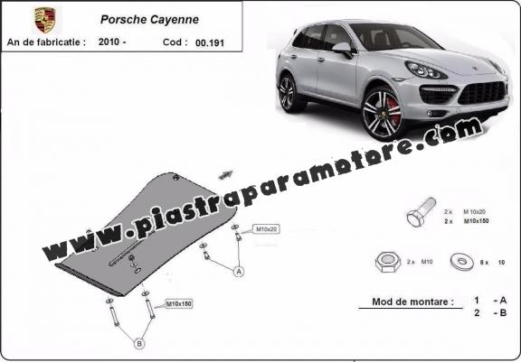 Protezione di acciaio per il cambio Porsche Cayenne