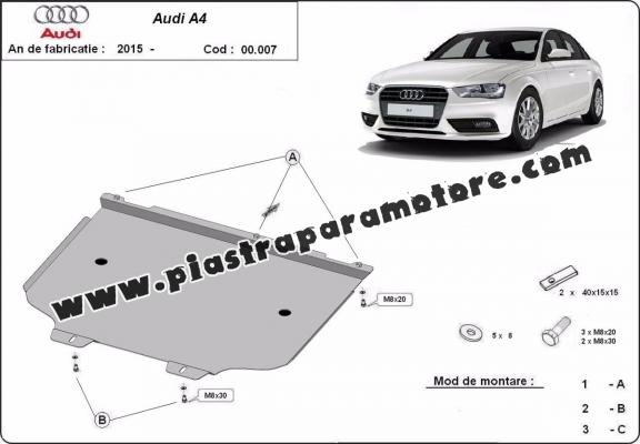 Protezione di acciaio per il cambio Audi A4 B9