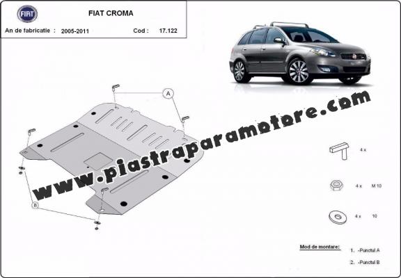 Piastra paramotore di acciaio   Fiat Croma