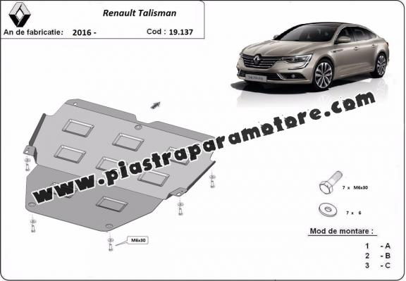 Piastra paramotore di acciaio  Renault Talisman