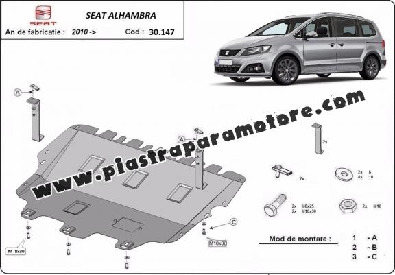 Piastra paramotore di acciaio Seat Alhambra