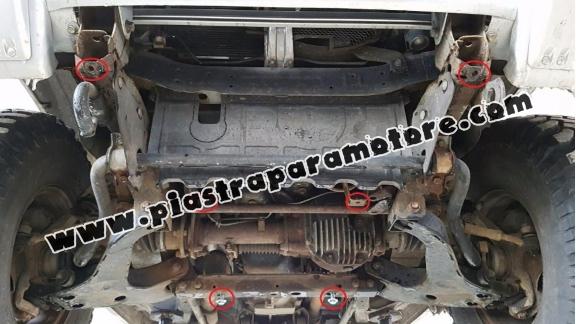 Protezione di acciaio per il cambio Mitsubishi Pajero 3 (V60, V70)