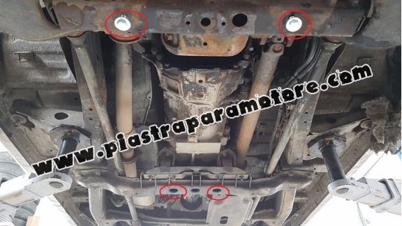 Protezione di acciaio per il cambio Mitsubishi Pajero 4 (V80, V90)