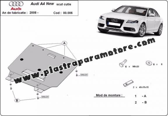 Protezione di acciaio per il cambio Audi A4 4 B8