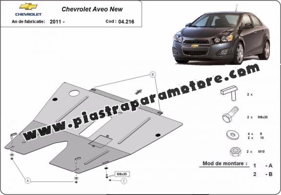 Piastra paramotore di acciaio Chevrolet Aveo