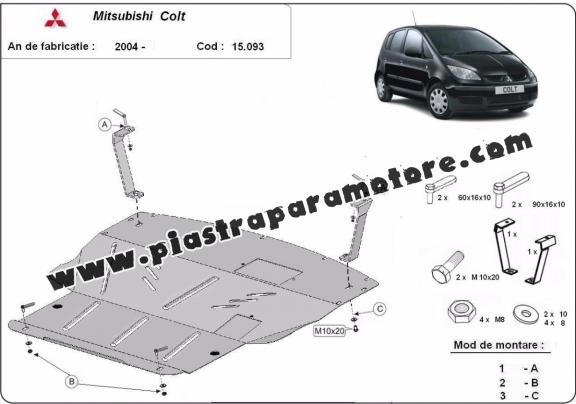 Piastra paramotore di acciaio Mitsubishi Colt