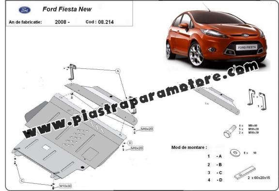 Piastra paramotore di acciaio Ford Fiesta