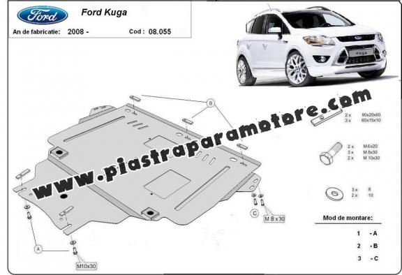 Piastra paramotore di acciaio Ford Kuga