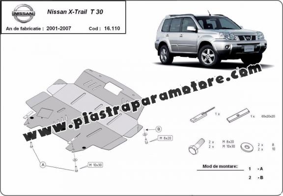 Piastra paramotore di acciaio Nissan X-Trail T30