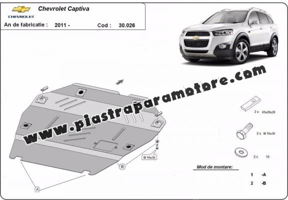 Piastra paramotore di acciaio Chevrolet Captiva