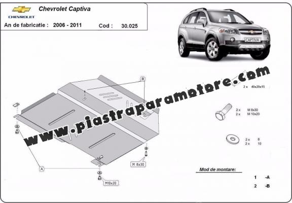 Piastra paramotore di acciaio Chevrolet Captiva