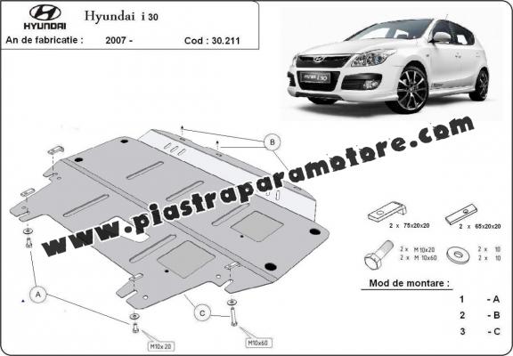 Piastra paramotore di acciaio Hyundai I30