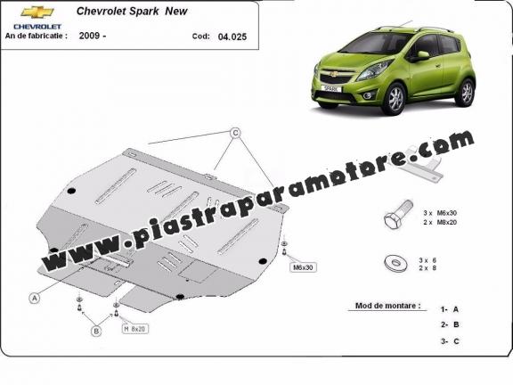 Piastra paramotore di acciaio Chevrolet Spark