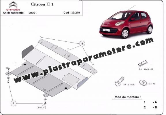 Piastra paramotore di acciaio Citroen C 1