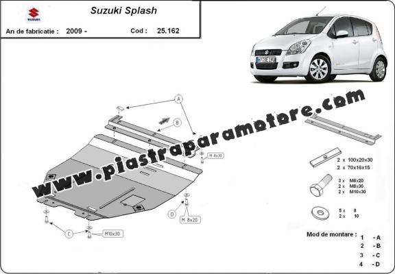 Piastra paramotore di acciaio Suzuki Splash an