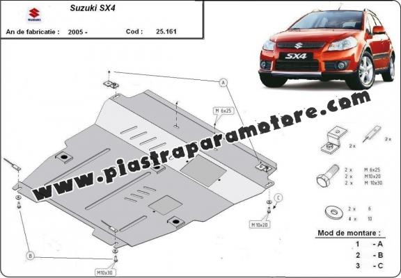 Piastra paramotore di acciaio Suzuki SX 4