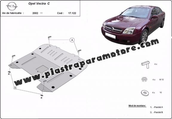 Piastra paramotore di acciaio Opel Vectra C