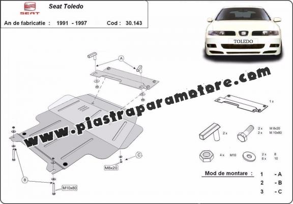 Piastra paramotore di acciaio Seat Toledo 1