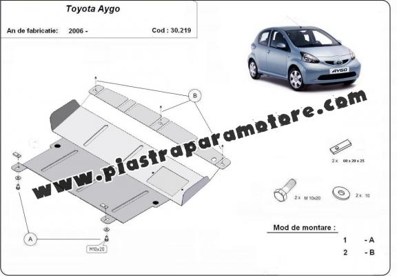 Piastra paramotore di acciaio Toyota Aygo AB10